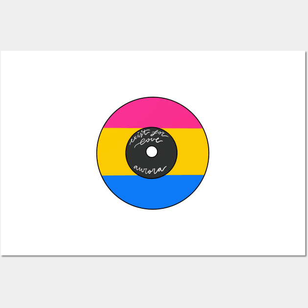 LGBT Pansexual vynil - PINK Wall Art by raeroart